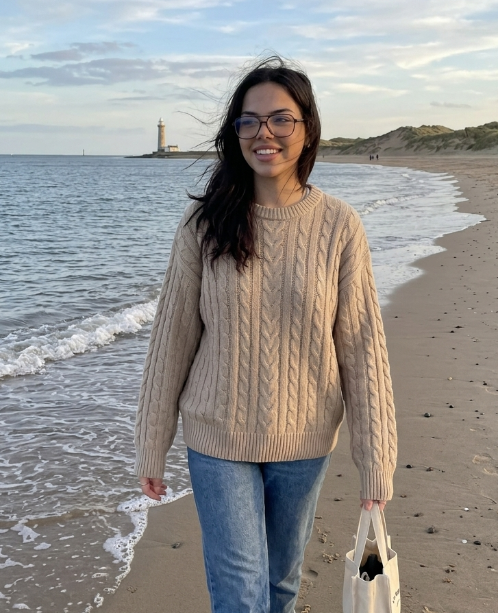 Alex on the beach